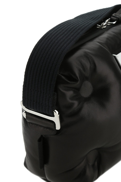Shop Maison Margiela Black Nappa Leather Glam Slam Shoulder Bag Black  Uomo Tu