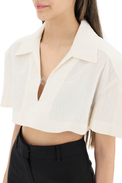 Shop Jacquemus Le Haut Bebi Top In White