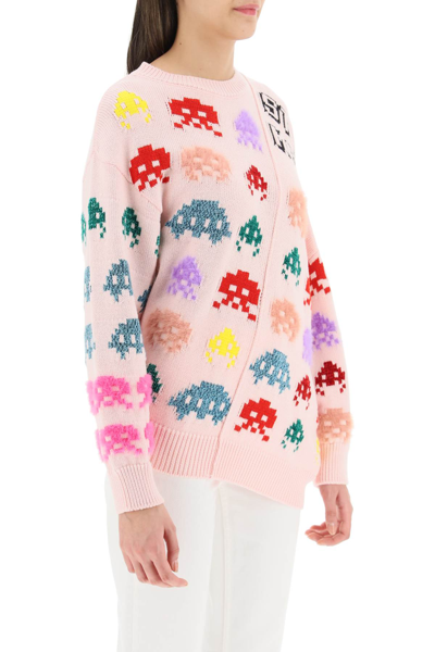 Shop Stella Mccartney Game On Knit In Pink,black,red