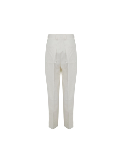 Shop Ermenegildo Zegna Men's White Other Materials Pants