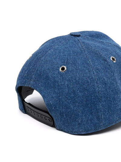 Shop Ami Alexandre Mattiussi Men's Blue Cotton Hat