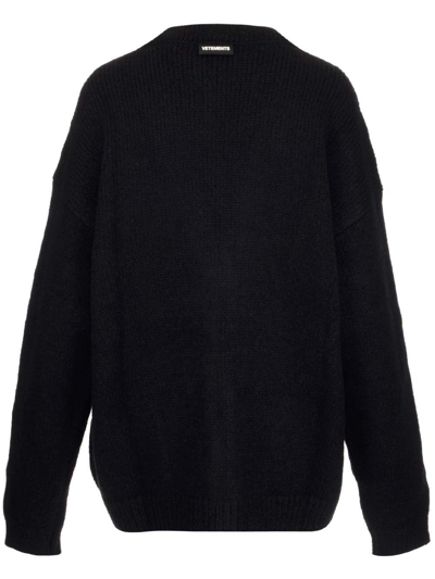 Shop Vetements Women's Black Other Materials Sweater