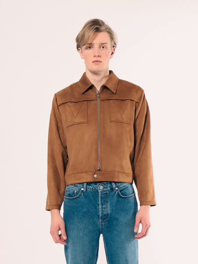 Shop Amendi Petrus Jacket In Brown