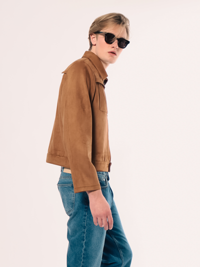 Shop Amendi Petrus Jacket In Brown