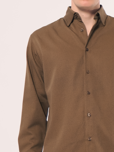 Shop Amendi Jon Shirt In Brown