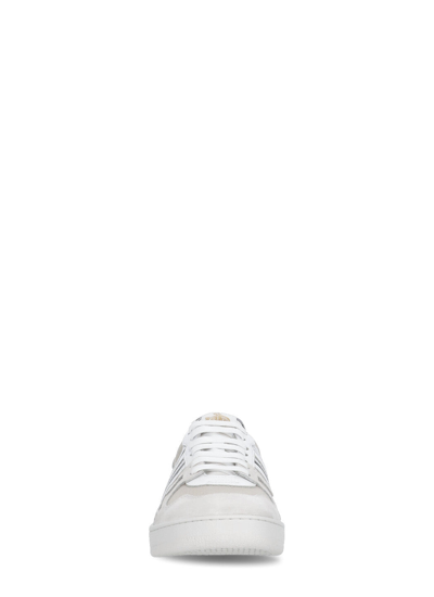Shop Lanvin Sneakers Grey In Bianco