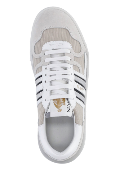 Shop Lanvin Sneakers Grey In Bianco