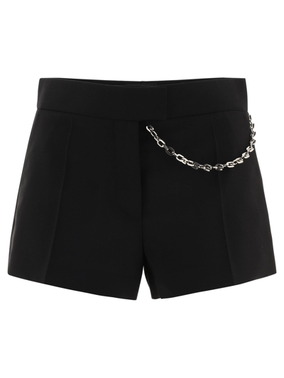 Shop Givenchy Short With Chain In Black  