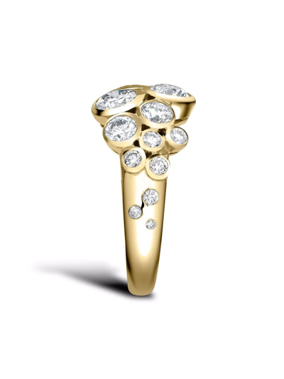 Shop Pragnell 18kt Yellow Gold Bubbles Diamond Dress Ring