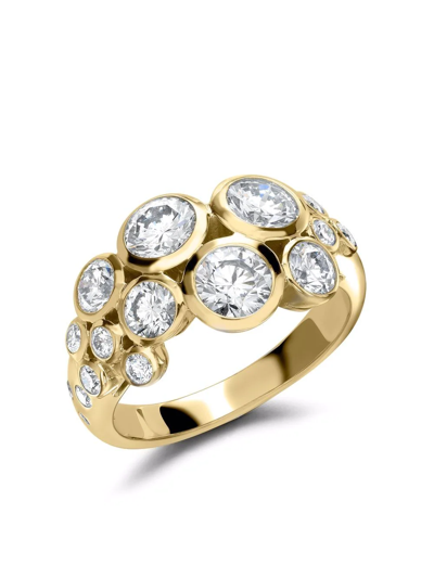 Shop Pragnell 18kt Yellow Gold Bubbles Diamond Dress Ring