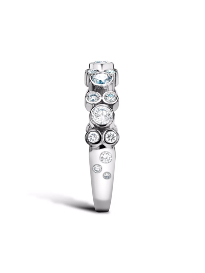 Pragnell 18kt White Gold Bubbles Diamond Band Ring In Silver