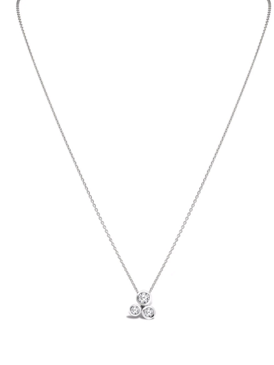 Shop Pragnell 18kt White Gold Bubbles Diamond Necklace In Silver