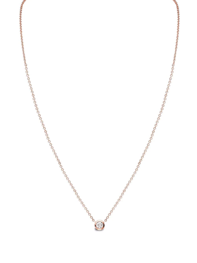 Shop Pragnell 18kt Rose Gold Sundance Diamond Necklace In Pink