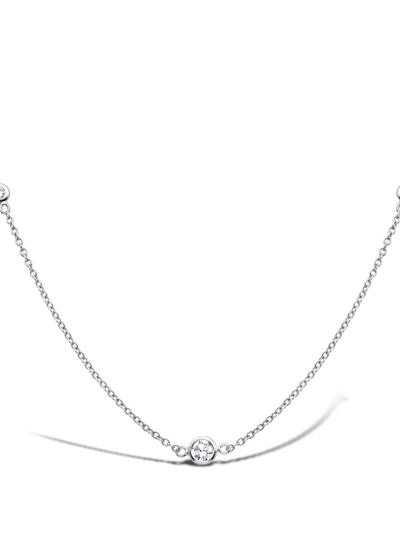 Shop Pragnell 18kt White Gold Sundance Diamond Pendant Necklace In Silver