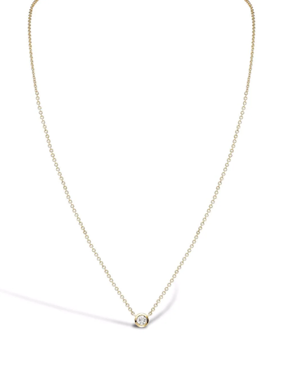 Shop Pragnell 18kt Yellow Gold Brilliant-cut Diamond Solitaire Pendant Necklace