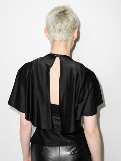 Rabanne Short Sleeves Top In Black