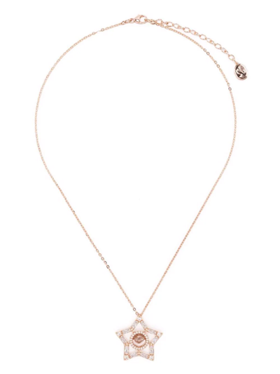 Shop Swarovski Stella Star-pendant Necklace In Pink