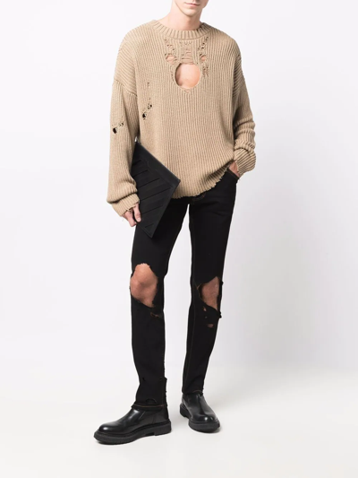 Dsquared2 Distressed-effect Jeans In Black