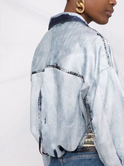 Diesel Long-sleeve Denim Shirt In Blue