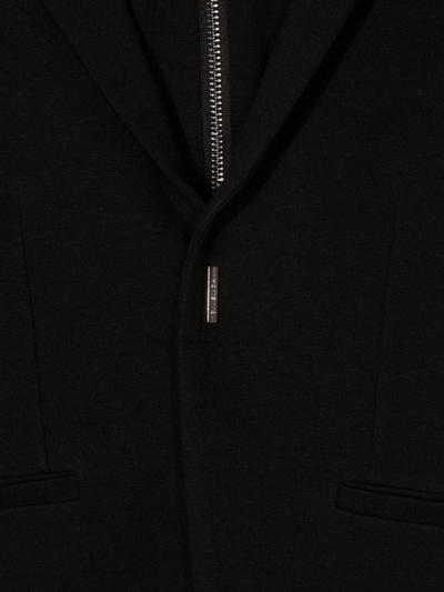 Shop Givenchy Half Zip Hooded Jacket In Black