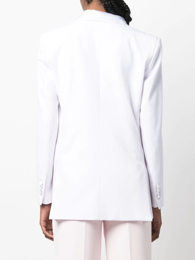 Philipp Plein Box-fit Blazer In White