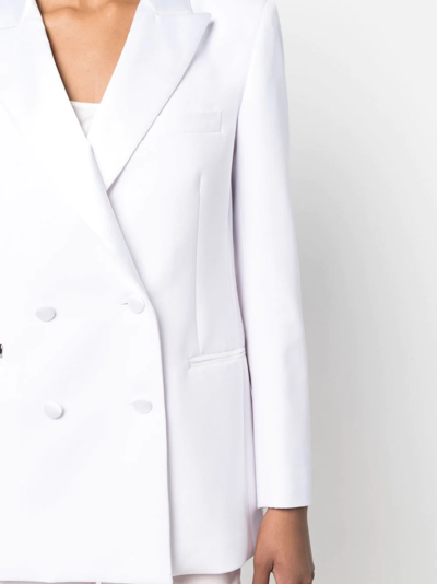 Shop Philipp Plein Box-fit Blazer In White