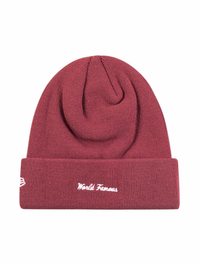 Supreme X New Era Box Logo Beanie In Brown