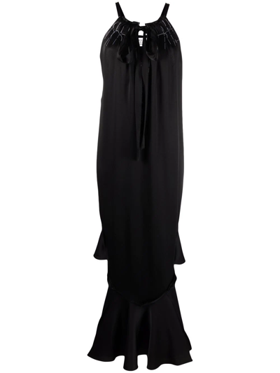 Shop Maison Margiela Deconstructed Maxi Dress In Black