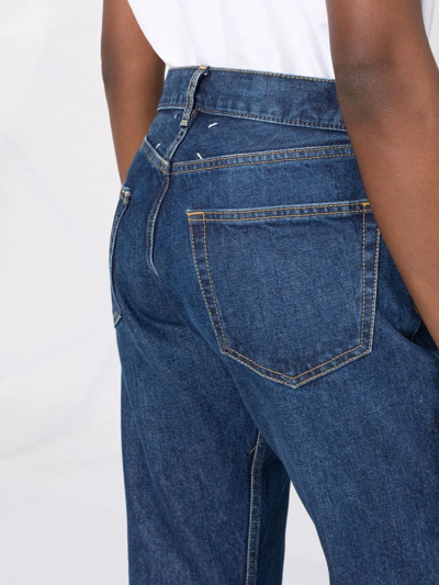 Shop Maison Margiela Straight-leg Denim Jeans In Blue
