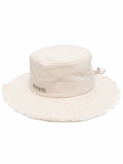 Shop Jacquemus Le Bob Artichaut Bucket Hat In Neutrals