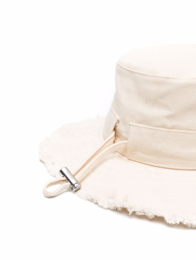 Shop Jacquemus Le Bob Artichaut Bucket Hat In Neutrals