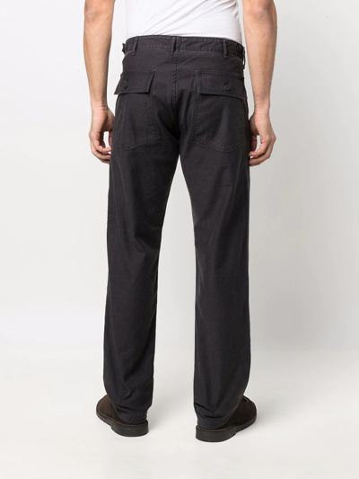 Shop Orslow Straight-leg Chino Trousers In Black