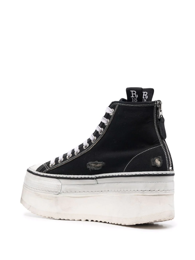 Shop R13 Platform High-top Sneakers In Black