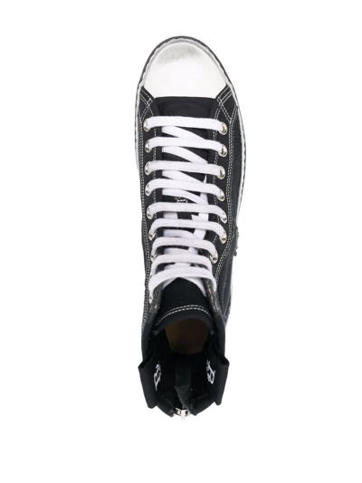 Shop R13 Platform High-top Sneakers In Black