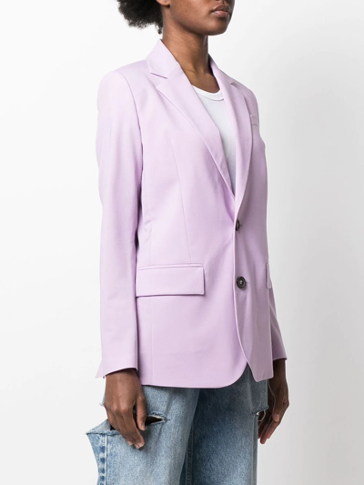 Dsquared2 Notched-lapel Single-breasted Blazer In Purple