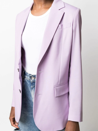 Dsquared2 Notched-lapel Single-breasted Blazer In Purple