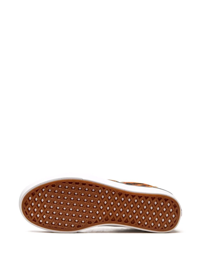 Shop Vans Comfycush Slip-on "tiger" Sneakers In Brown