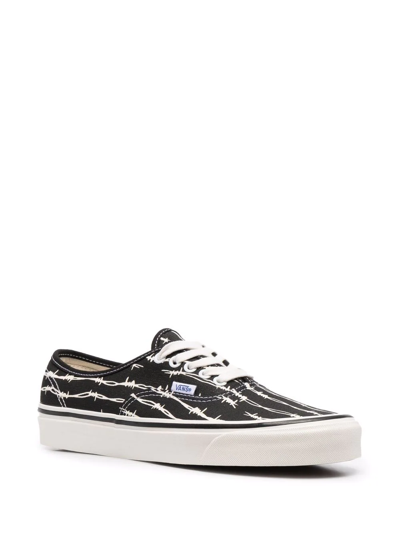 Vans Rope-print Low-top Sneakers In Black