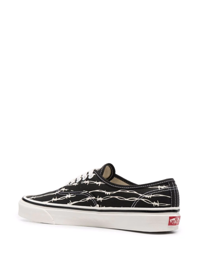 Vans Rope-print Low-top Sneakers In Black