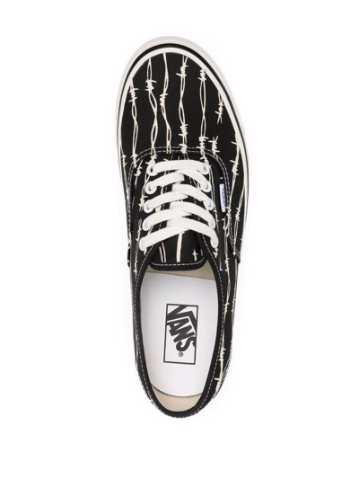 Vans Rope-print Low-top Sneakers In Black