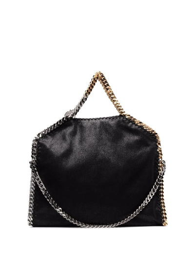 Stella Mccartney Black Tote Piccola Falabella Handbag In Black