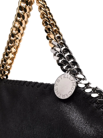 Stella Mccartney Black Tote Piccola Falabella Handbag In Black
