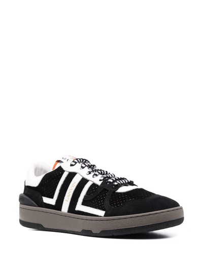 Shop Lanvin Clay Lace-up Sneakers In Black
