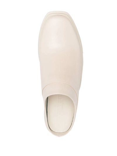 Shop Alyx Round-toe Chunky-sole Slides In Neutrals