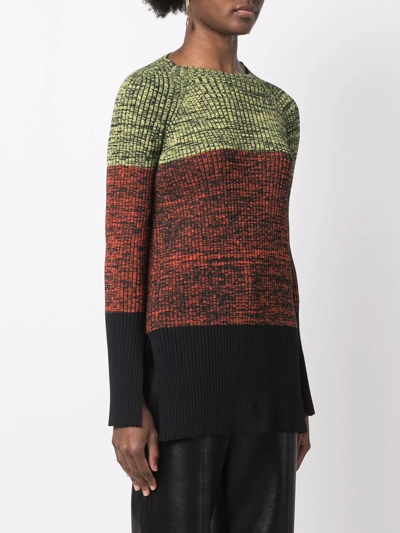 Colville Panelled Cut-out Jumper In Orange