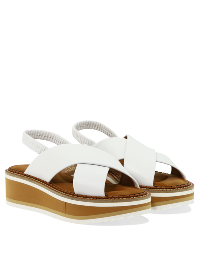 Shop Clergerie "freedom" Sandals In White