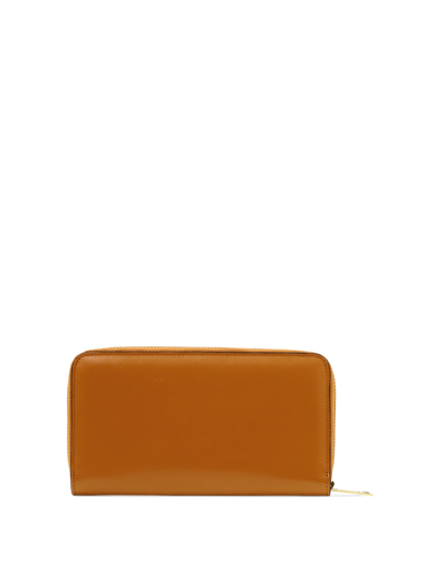 Shop Orciani "soft" Wallet In Beige