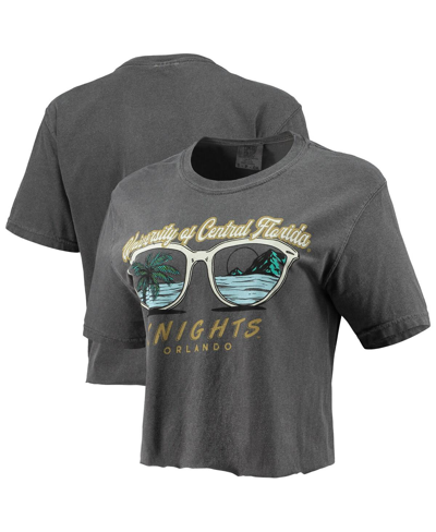 Shop Image One Women's Charcoal Ucf Knights Vacation View Sunglasses Crop Top