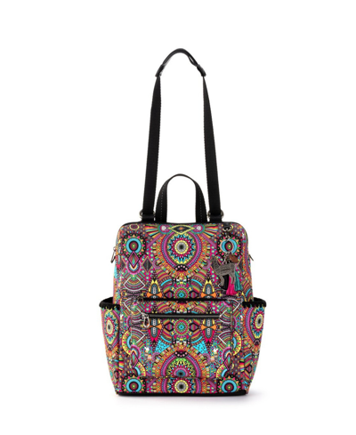 Shop Sakroots Recycled Loyola Convertible Backpack In Rainbow Wanderlust