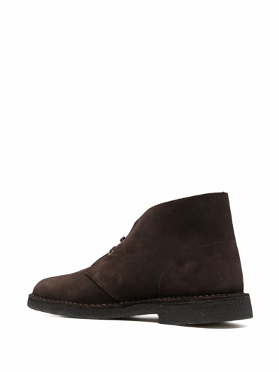 Shop Clarks Suede Boots In Brown